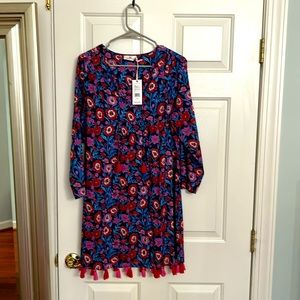 Tisbury Floral Tassel Tunic Cover-Up, size S